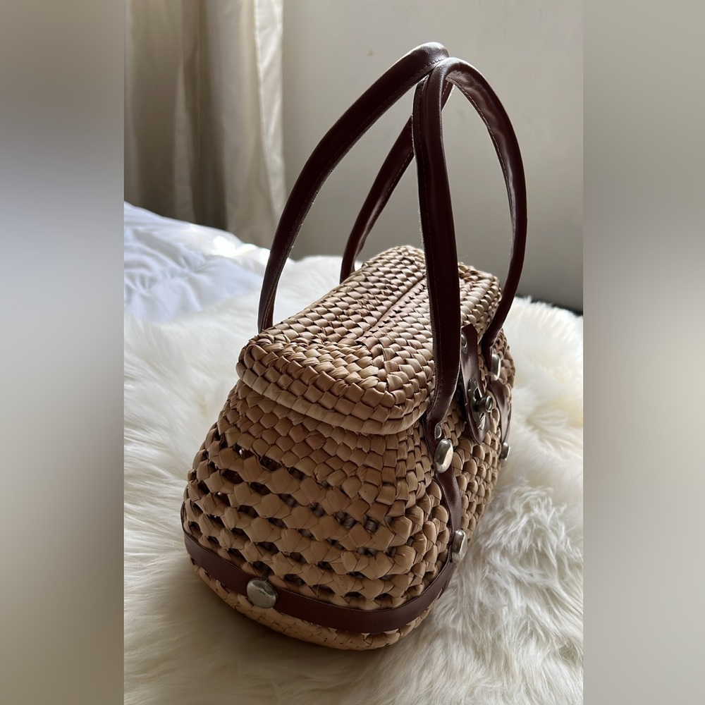 Wicker Basket Handbag - Picture 4 of 12